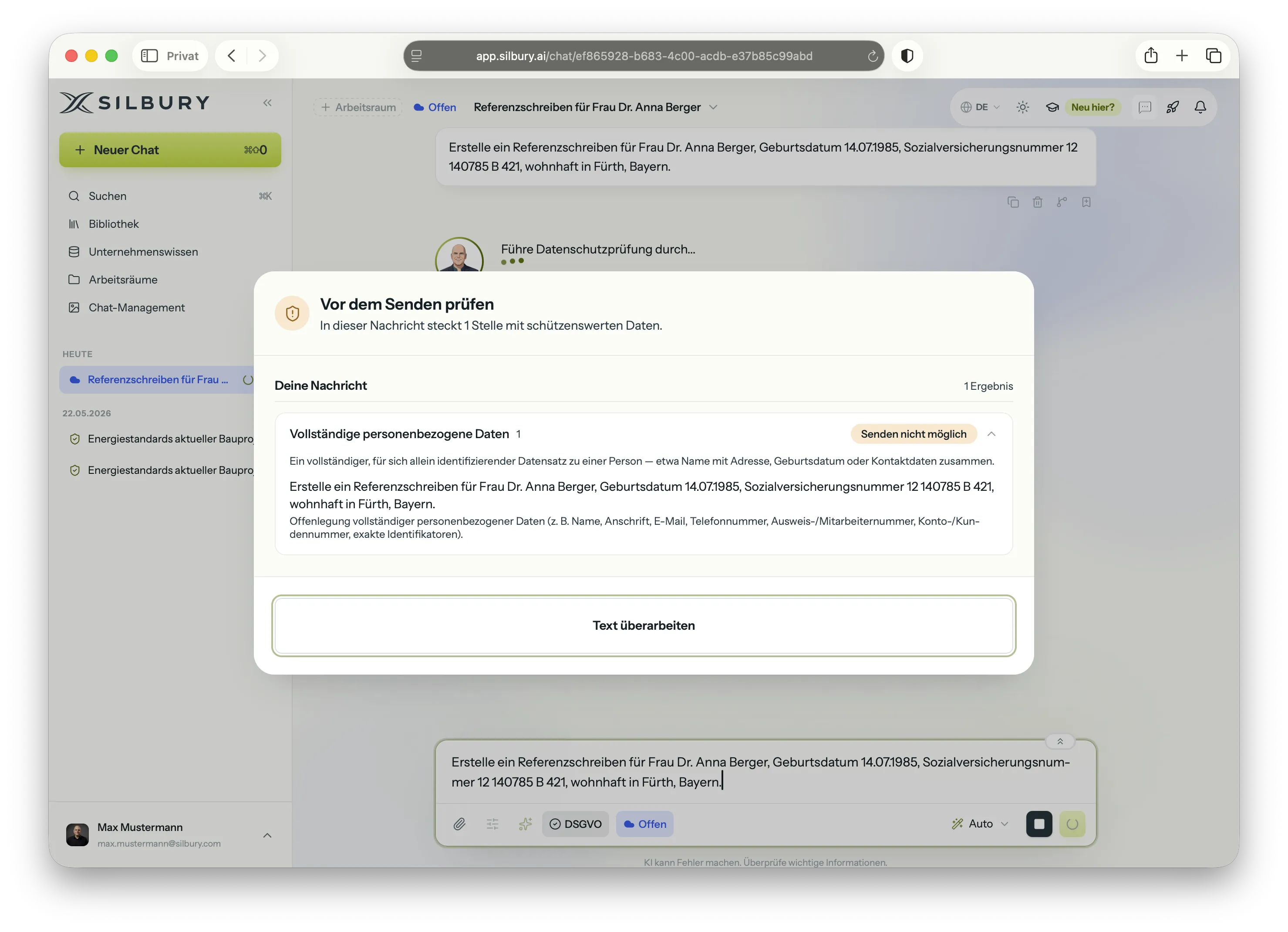 Silbury AI Datenschutzprüfung im Detail